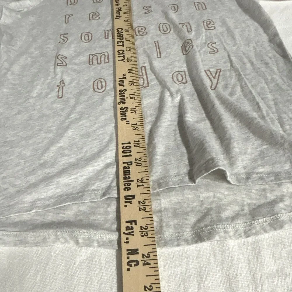 True Craft Girl’s XL Gray Knit 3/4 Sleeve Crew Neck Heart Graphic T-Shirt